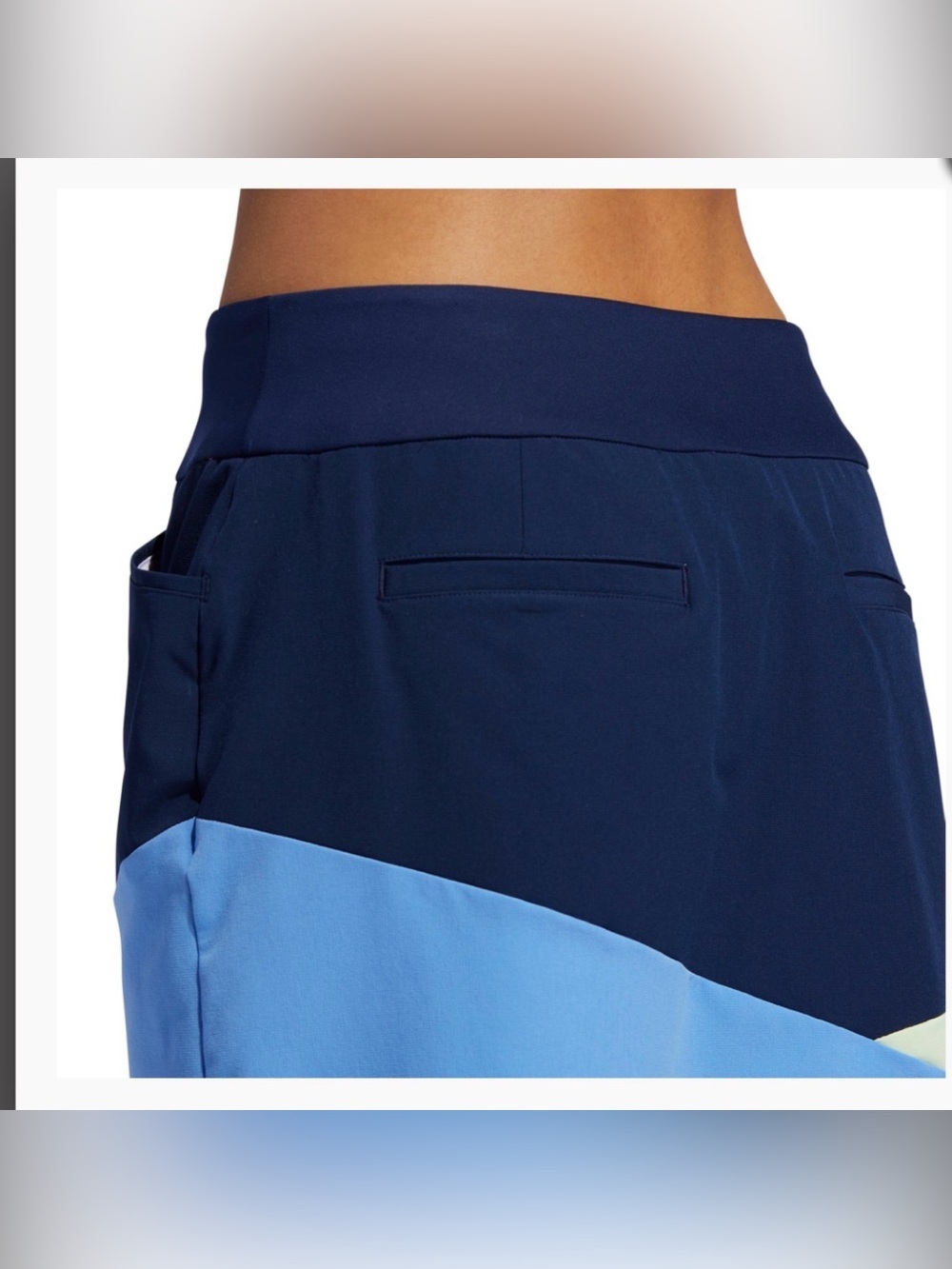 Adidas | NWT Ladies Colourblocked Night Indigo Golf Athletic Skort L - Picture 5 of 9
